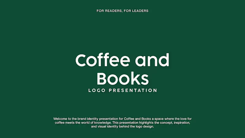 Cover image for Coffee & Books – Brand Identity Design