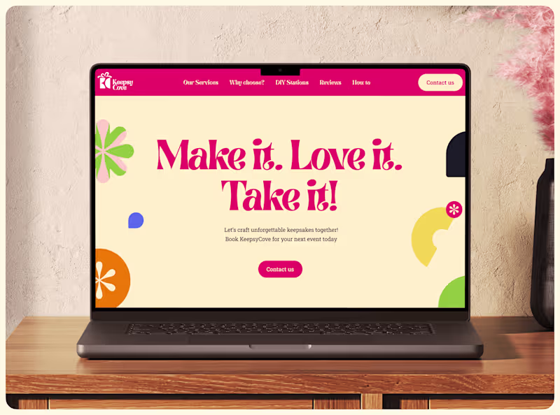 Cover image for DIY Keepsake Event Website Design & Webflow Development