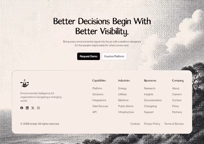 Cover image for Footer Section.