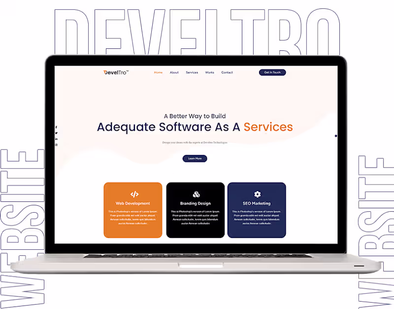 Cover image for Develtro Website UI/UX Design