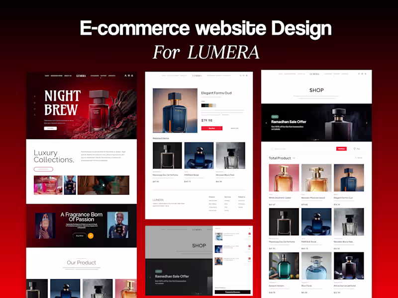 Cover image for Lumera E-commerce Website Design