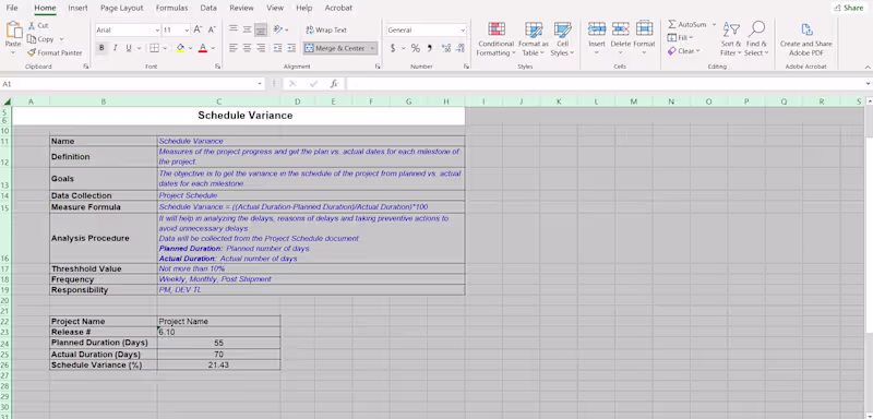 Cover image for Schedule Variance