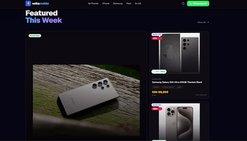 Cover image for Innovative Online Storefront Design for Nairobi Phone Retailers
