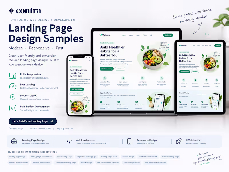Cover image for 🚀 Modern Landing Page Design