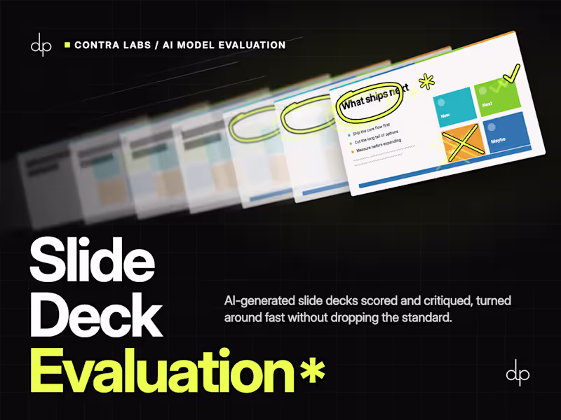 Cover image for Slide Deck Evaluation