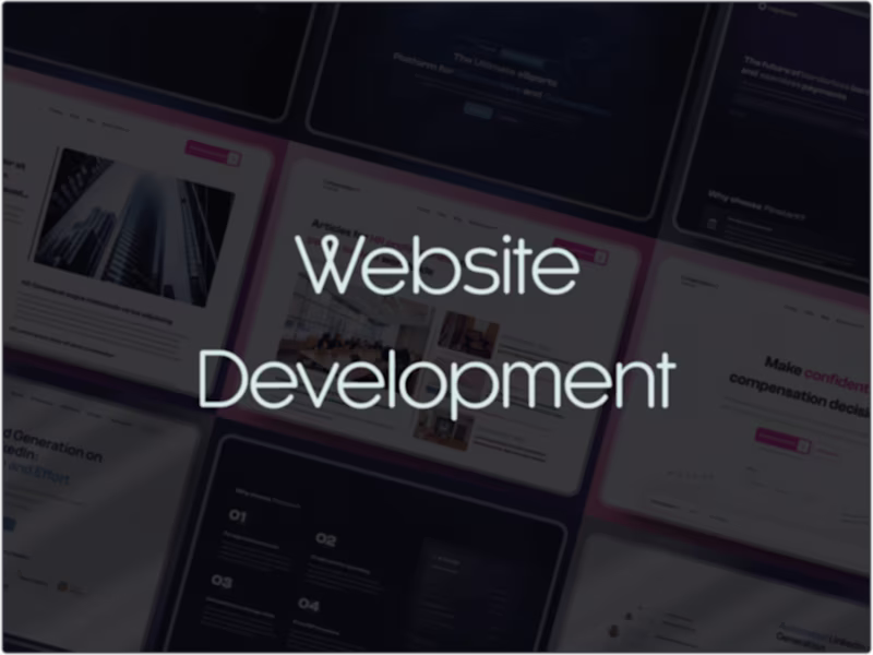 Cover image for Website Development