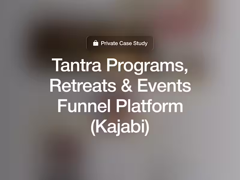 Cover image for Tantra & Spiritual Kajabi based Coaching Platform Development
