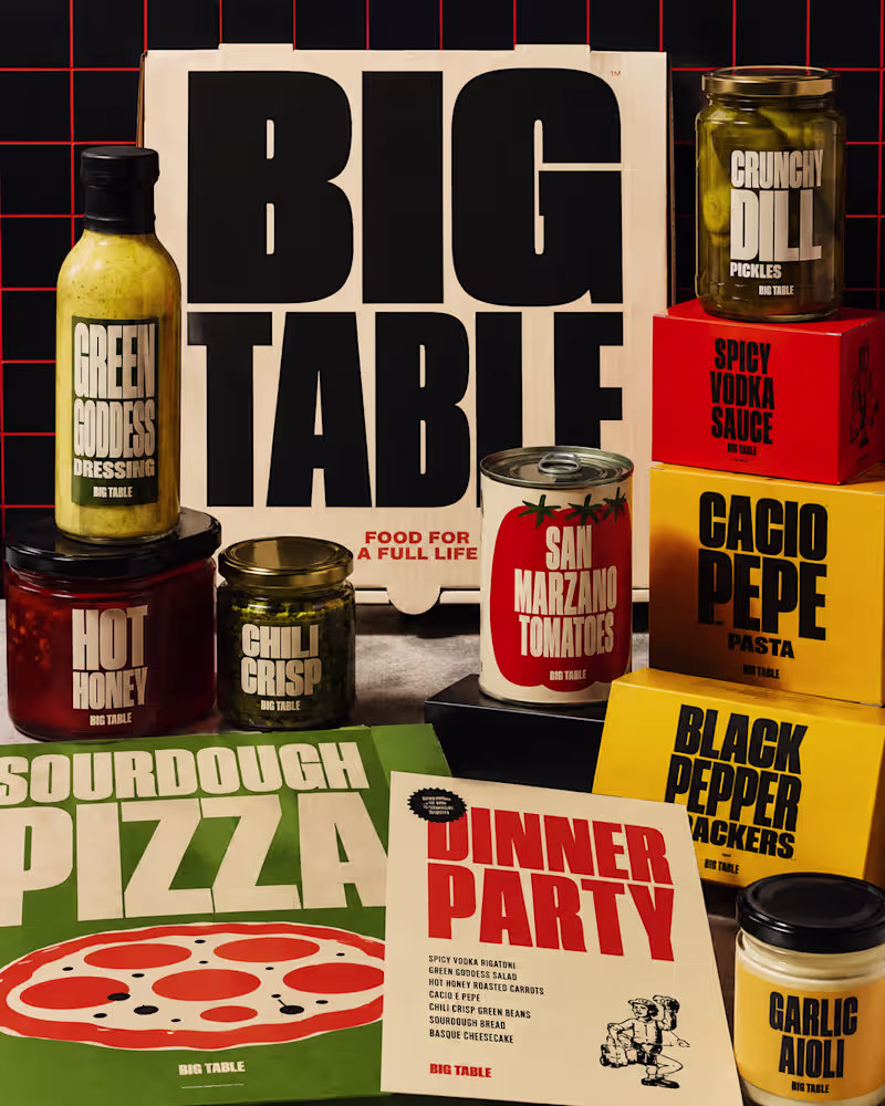 Cover image for Big Table: Brand Identity & Packaging Design