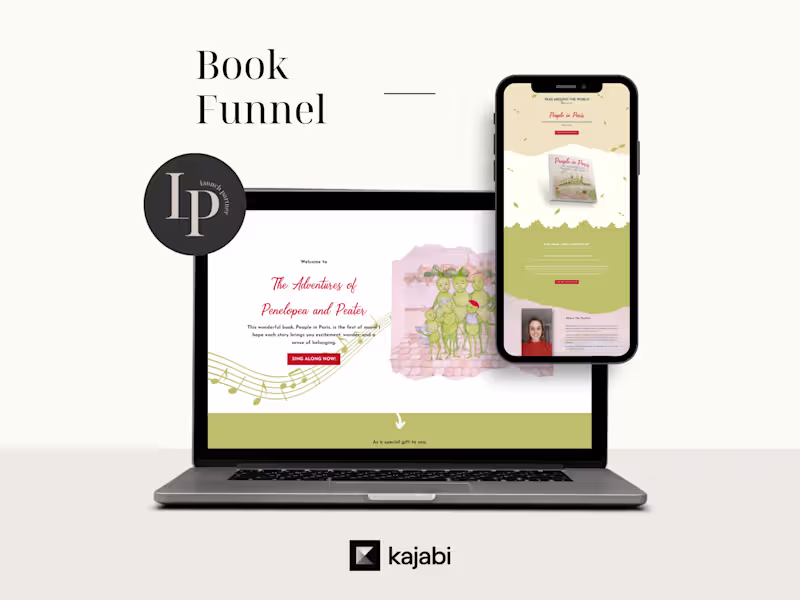 Cover image for Children's Book Author Landing Page Project