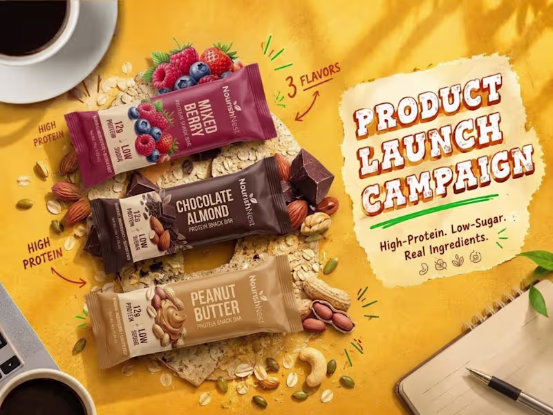 Cover image for D2C Brand NourishNest Protein bar
