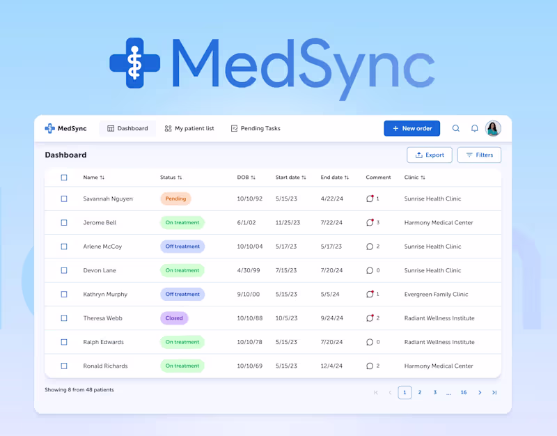 Cover image for MedSync | Healthcare Management