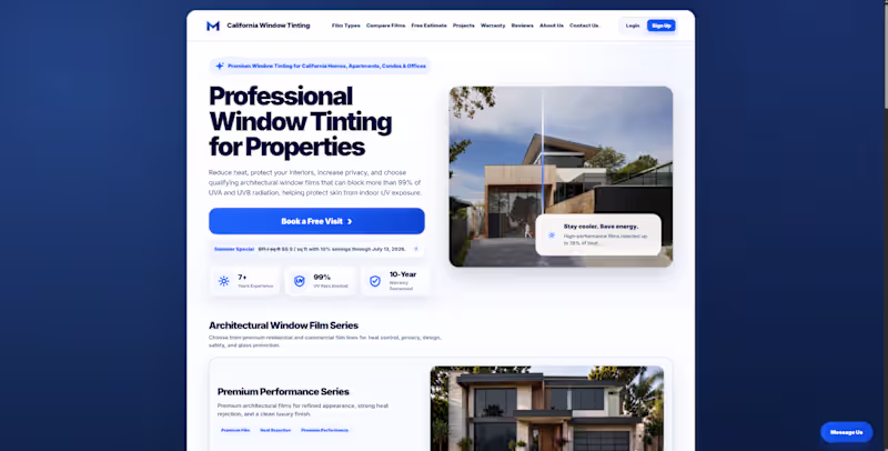 Cover image for Built a modern, responsive website