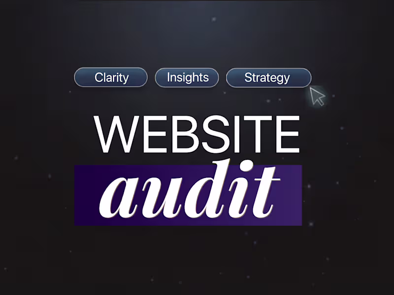 Cover image for UX & Website Audit