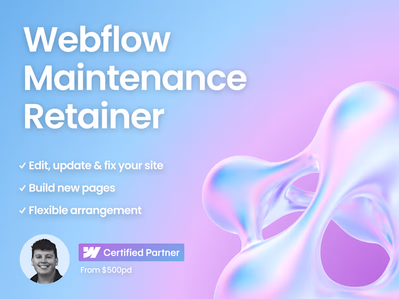 Cover image for Webflow Maintenance Retainer