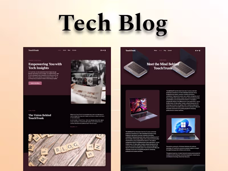Cover image for WordPress Blog Website