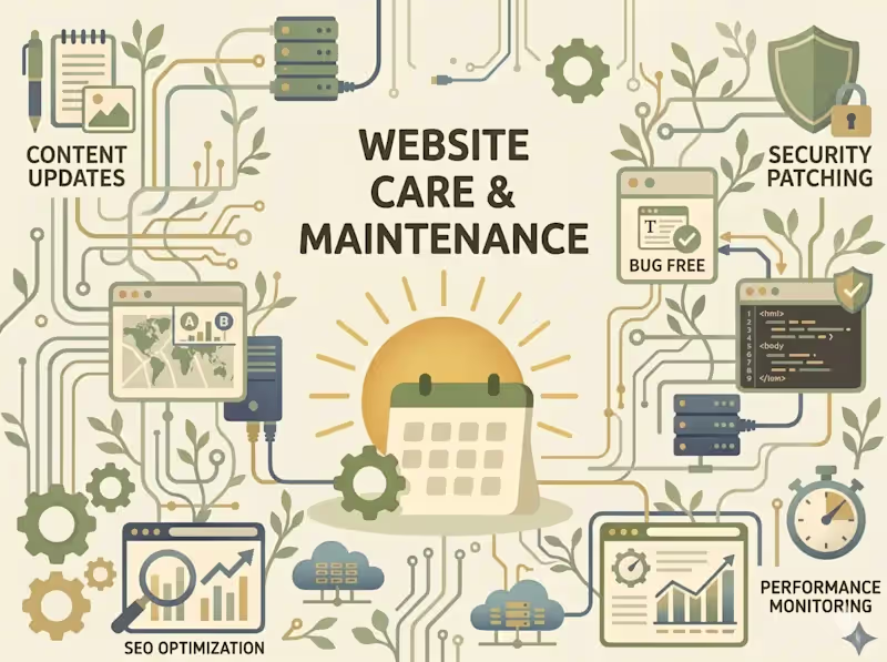 Cover image for Website Care & Maintenance