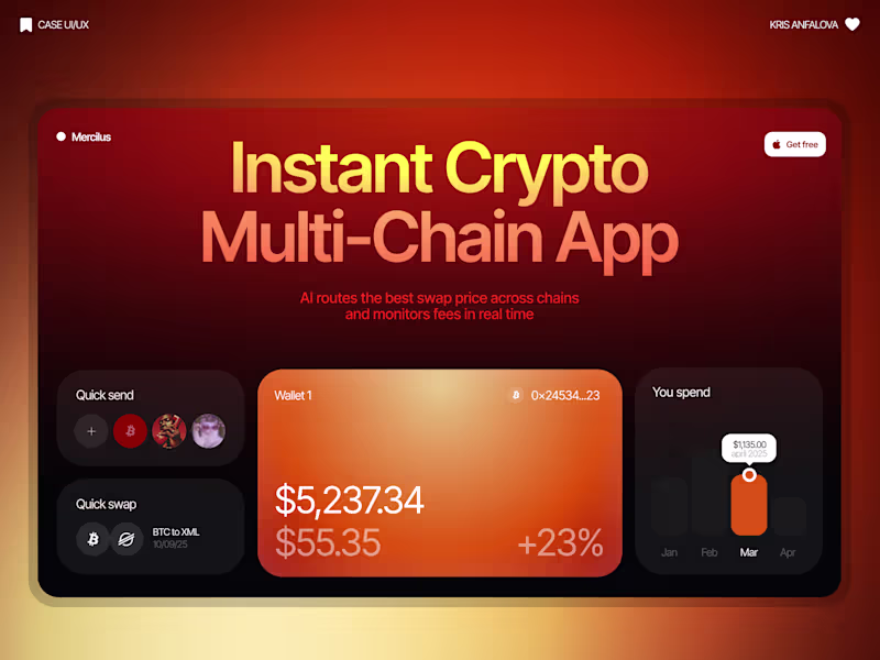 Cover image for Crypto & Web3 UI Design — Trading, Wallets, DeFi