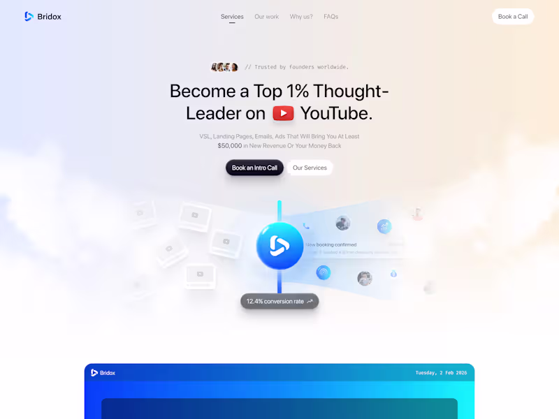 Cover image for Bridox Website Redesign
