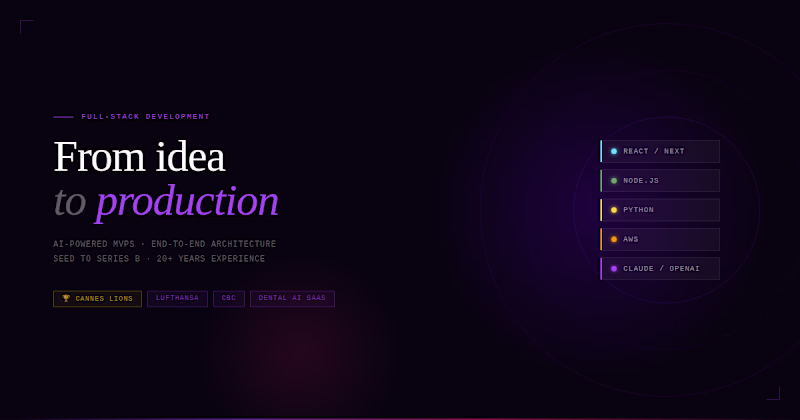 Cover image for Full-Stack AI MVP Development