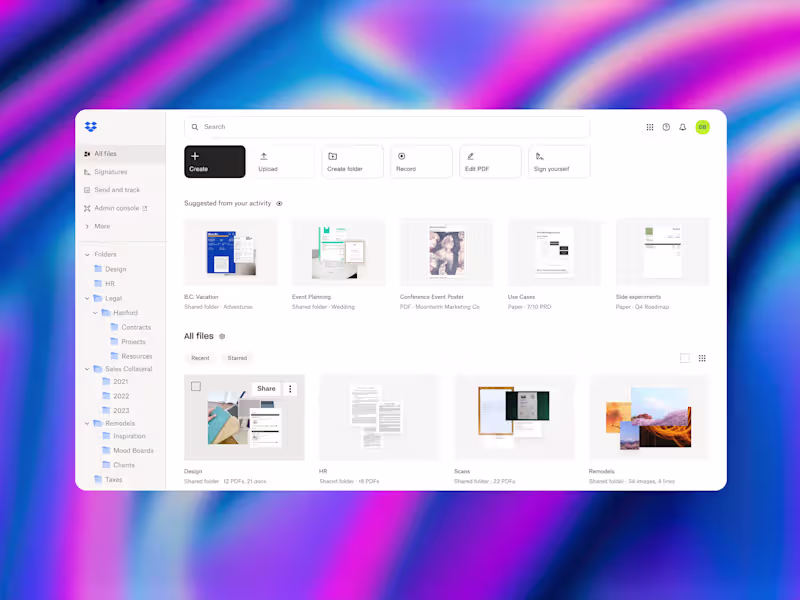 Cover image for Dropbox Action Bar ✨ The Brand Experience team at Dropbox wo...