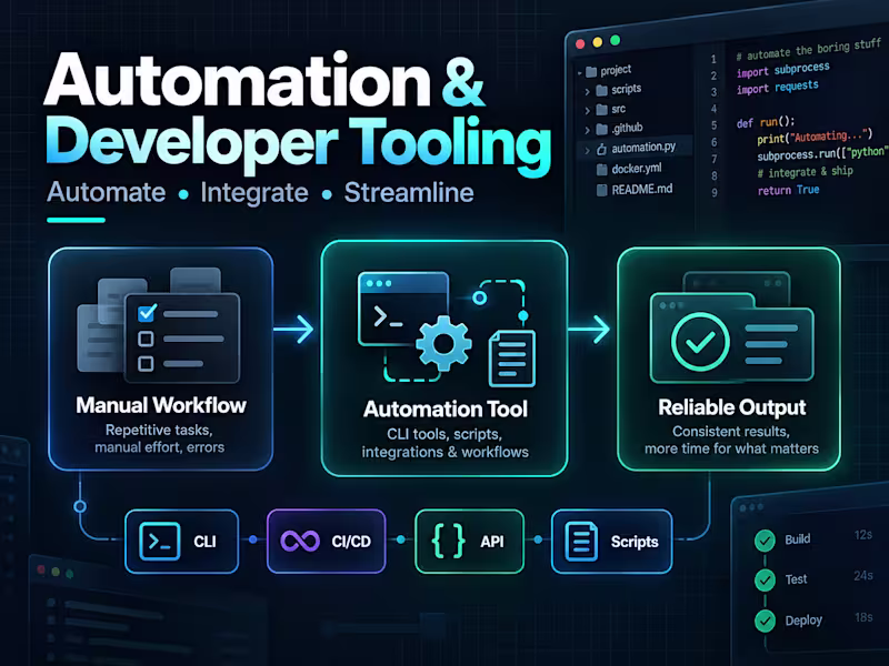 Cover image for Automation & Developer Tooling