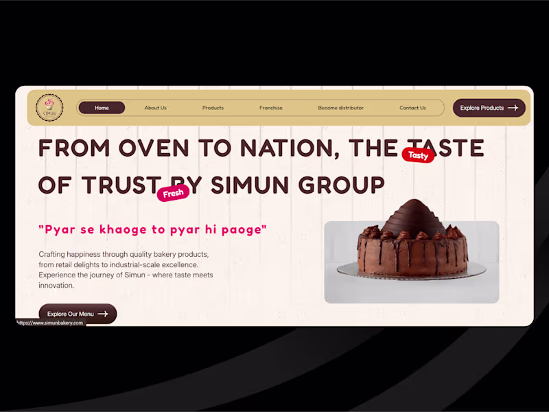 Cover image for Simun Bakery Website Development
