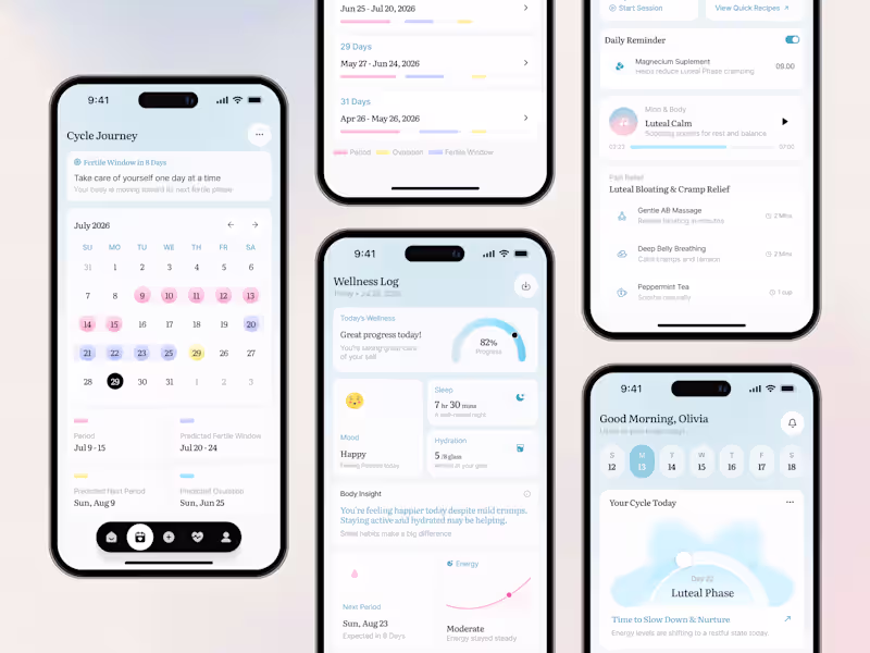 Cover image for Period Tracker Mobile App