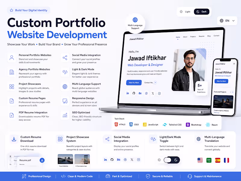 Cover image for Free Portfolio Websites & Interactive Resumes ($0 / Free)