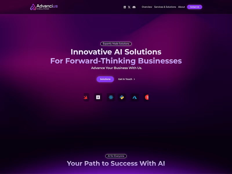 Cover image for Advancius - AI Solutions