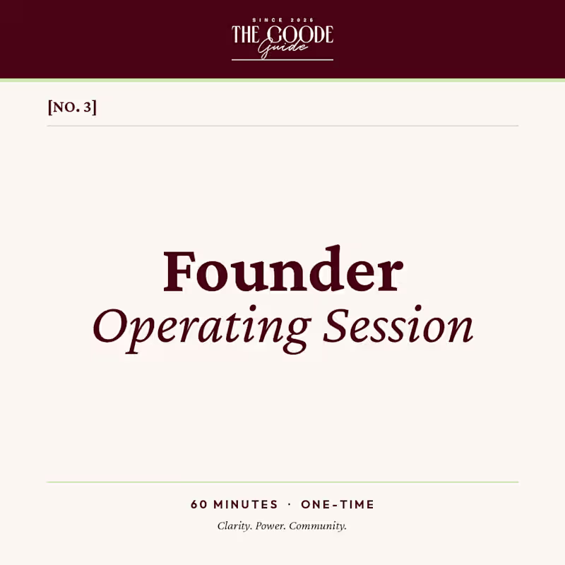 Cover image for Founder Operating Session