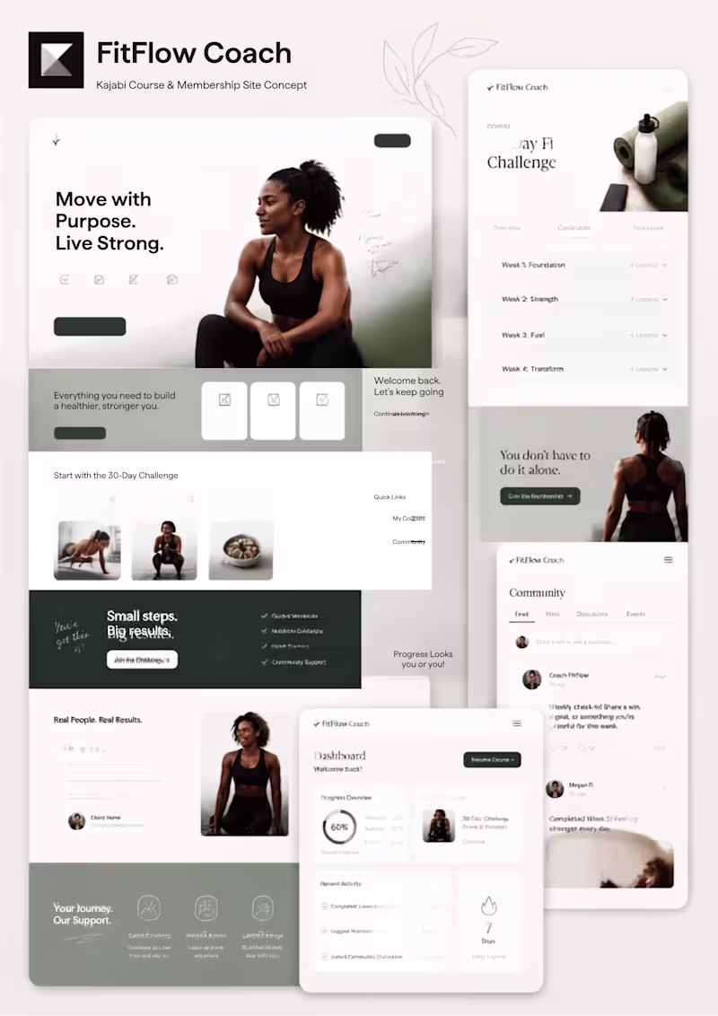 Cover image for Kajabi Course & Membership Site Design