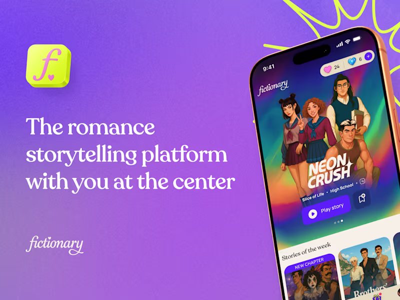 Cover image for Fictionary App - UI/UX Design
