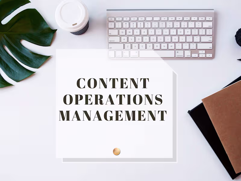Cover image for Content Operations Management