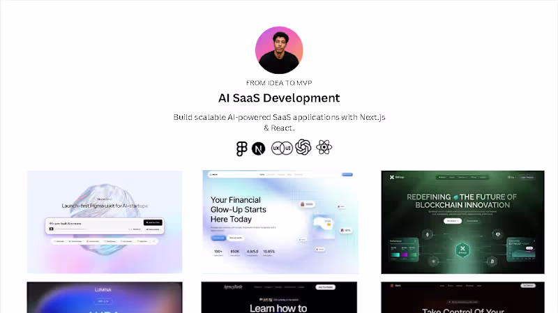 Cover image for AI SaaS MVP — Design, Build & Launch