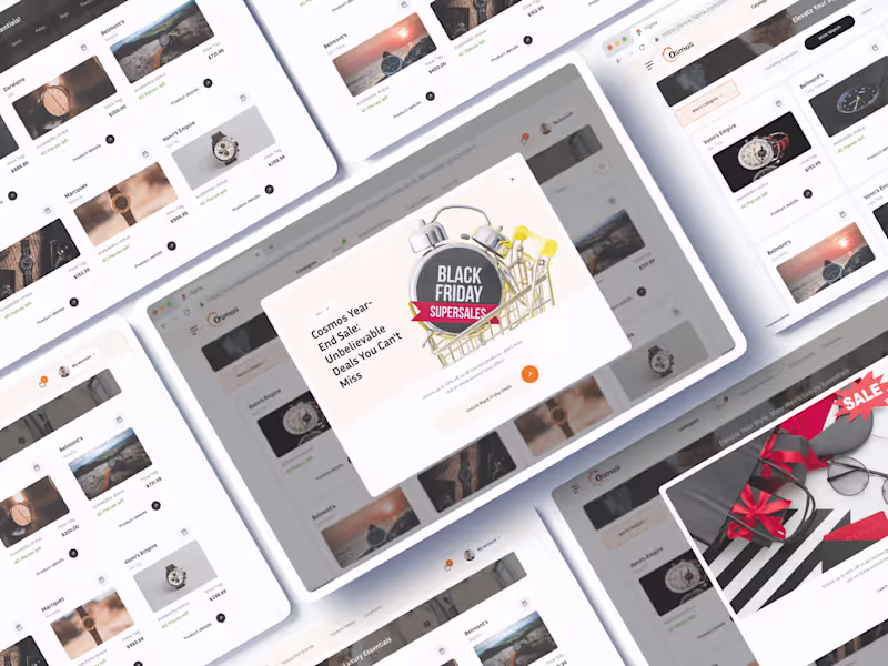 Cover image for UI Mock-ups of an
E-commerce Page Catalogue