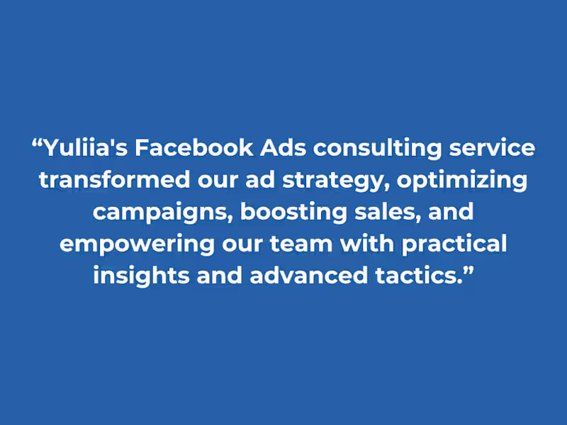 Cover image for Facebook Ads Audit & 90 Minute Consulting Call