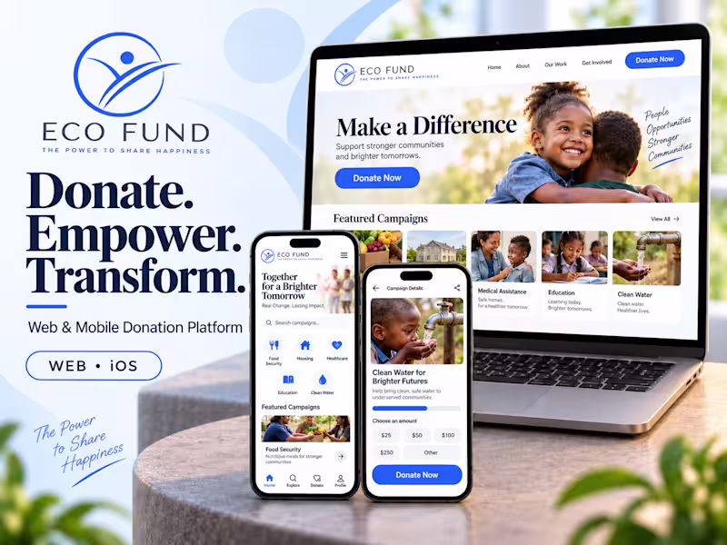 Cover image for Nonprofit - Economic Foundation (Web and Mobile App)