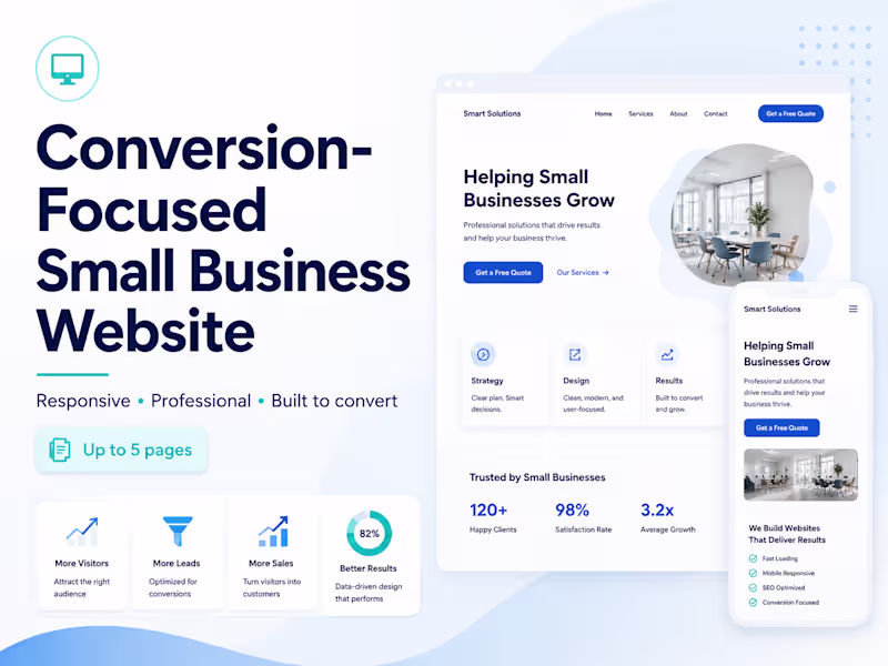 Cover image for Conversion-Focused Small Business Website