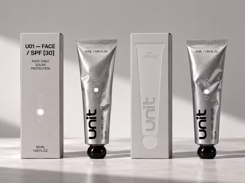 Cover image for Contemporary Sunscreen Range Design for UNIT