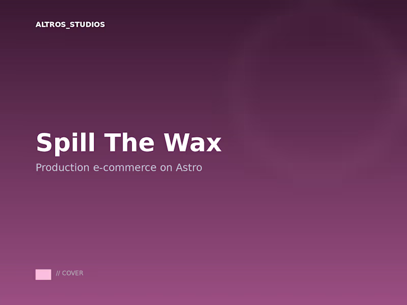 Cover image for Spill The Wax