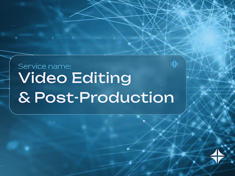 Cover image for Video Editing & Post-Production