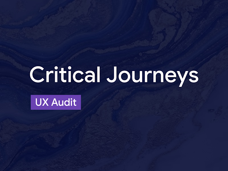 Cover image for Critical Journeys UX Audit