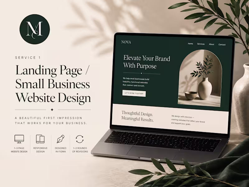 Cover image for Landing Page / Small Business Website Design