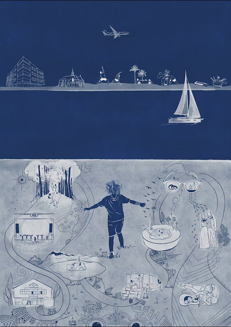 Cover image for Custom life map: A story of a family