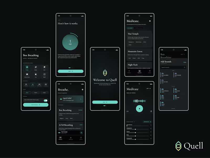 Cover image for Design and Development of Quell Meditation App MVP