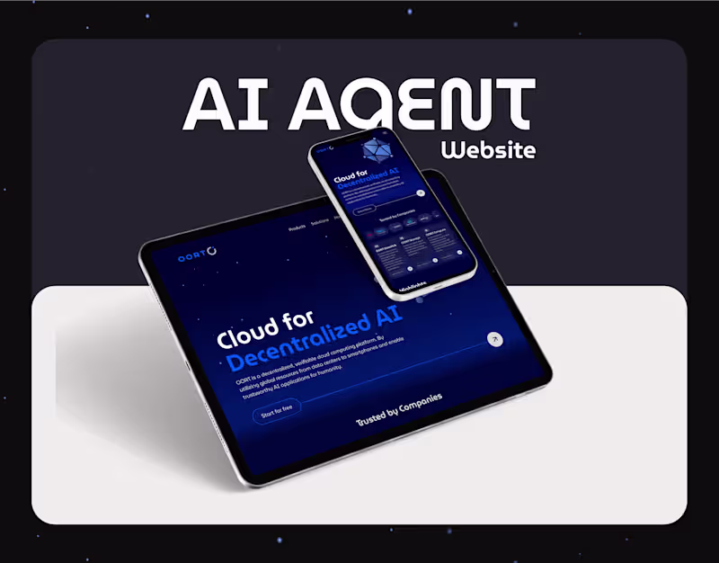 Cover image for AI Agent website design