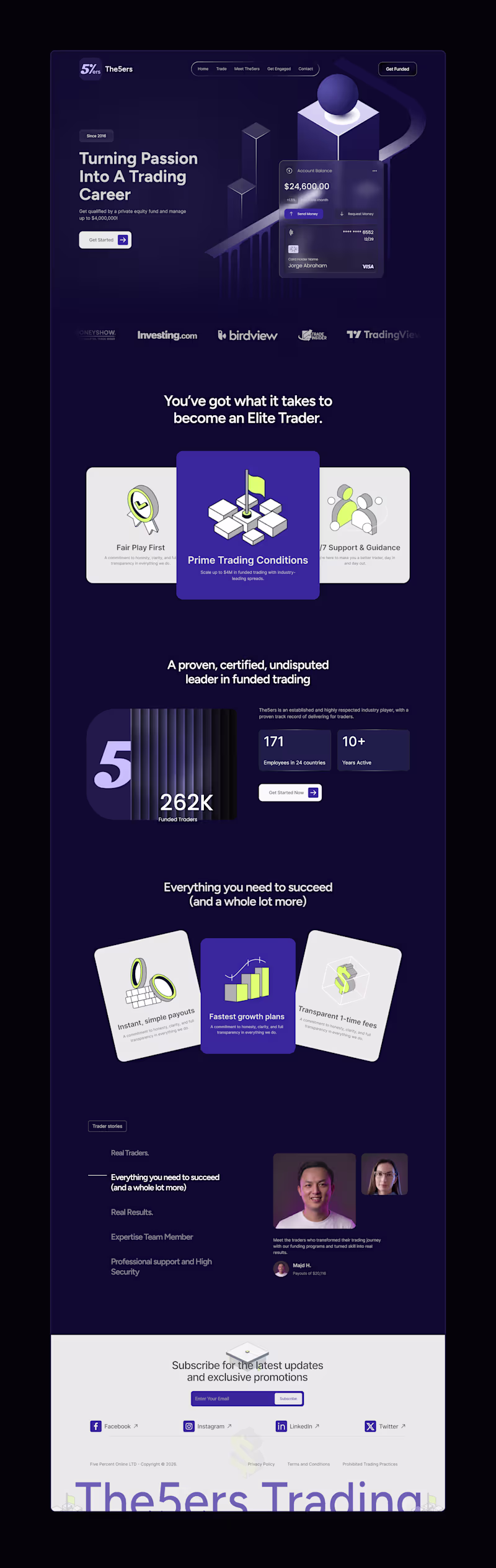 Cover image for Prop Trading Website