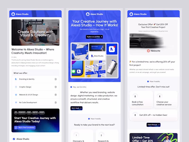 Cover image for Alexa Email Template Design 