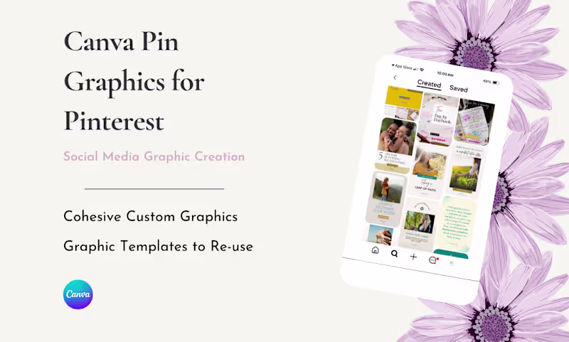 Cover image for Custom Canva Pinterest Pins for Bloggers & Content Creators