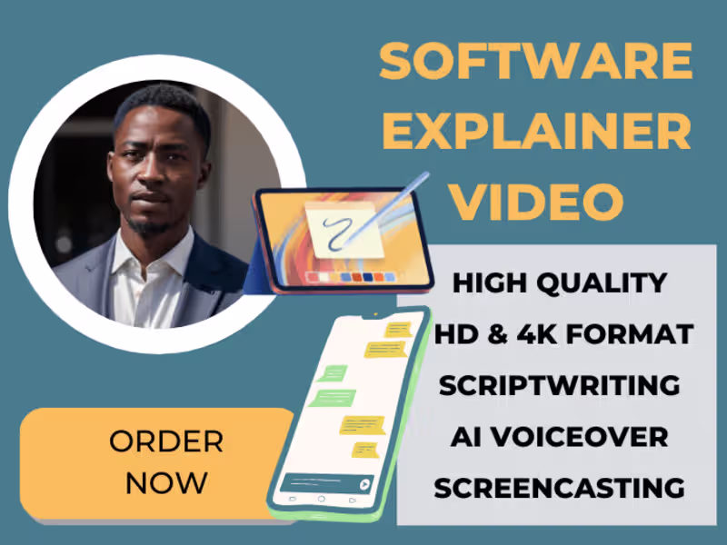 Cover image for I will do a simple software explainer video demo video promo